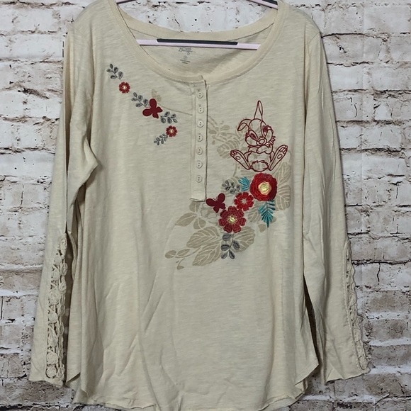 Disney Tops - Thumper and Flower Fashion Top Women Disney 1X